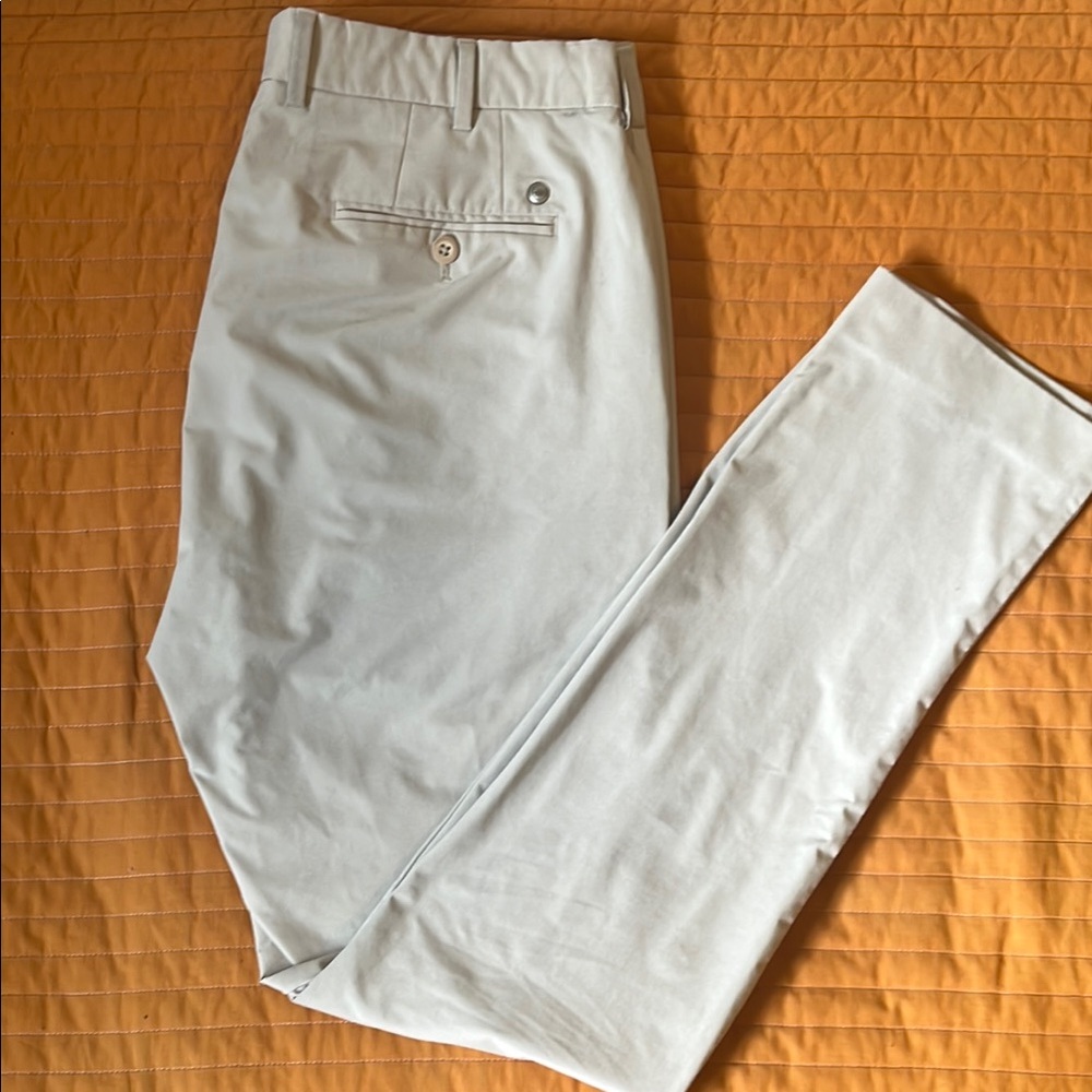 Men's Peter Millar Crown Crafted Light Khaki Performance Pant - 36/34